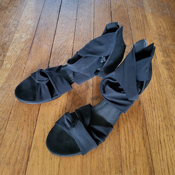 Eileen Fisher Joy Knotted Mesh Block Heel Sandals - 8 - NWT - Picture 5 of 8